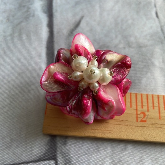 Pearl wire adjustable rings set of two - Picture 6 of 7